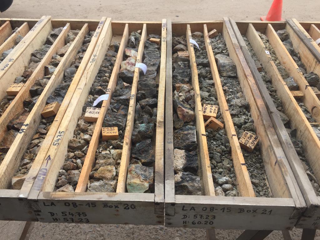 Drill core sample from Q’Inti