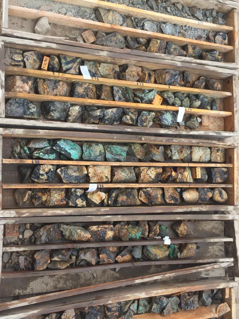 Drill core sample from Q’Inti